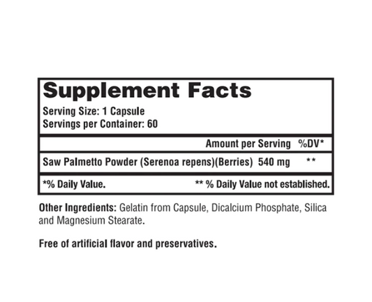 Prostanat with Saw Palmetto 540 mg (60 caps)
