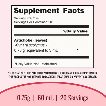 Artichoke  Labfarve extract drops (60 mL) 2 Fl Oz