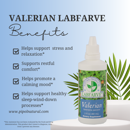 Valerian Labfarve extract drops (60 mL) 2 Fl Oz