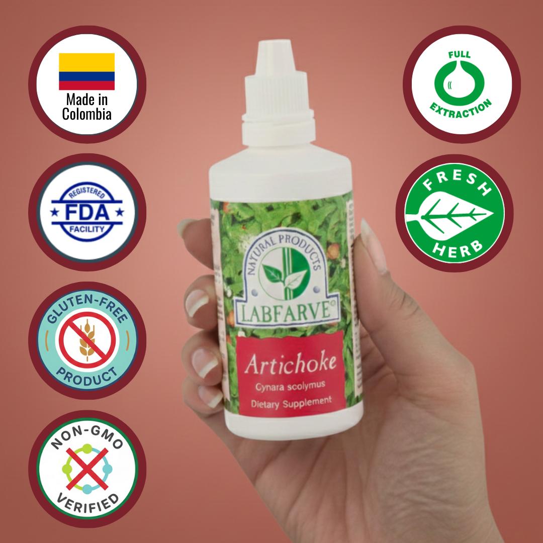 Artichoke  Labfarve extract drops (60 mL) 2 Fl Oz