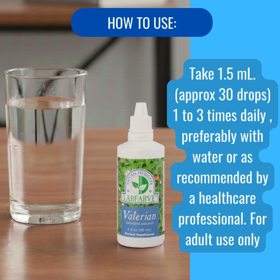 Valerian Labfarve extract drops (60 mL) 2 Fl Oz