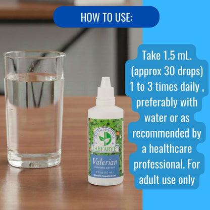Valerian Labfarve extract drops (60 mL) 2 Fl Oz