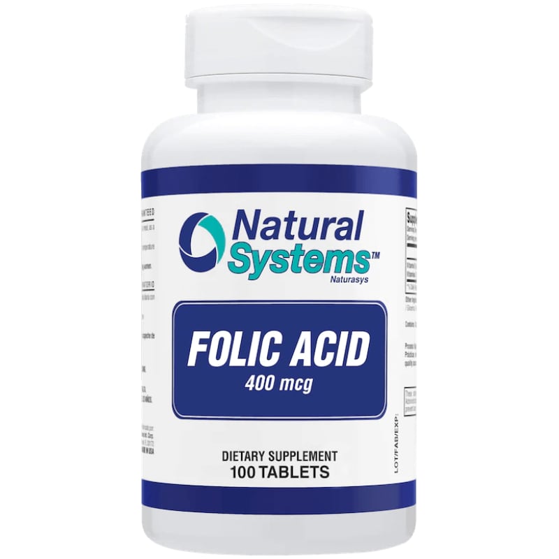 Folic Acid 400 mcg. (100 Tablets)