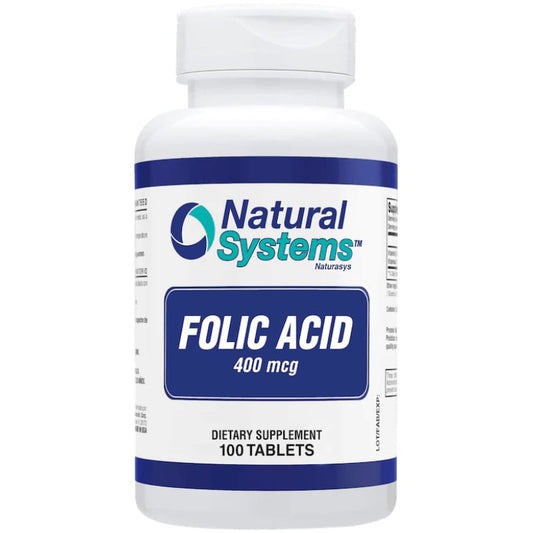 Folic Acid 400 mcg. (100 Tablets)