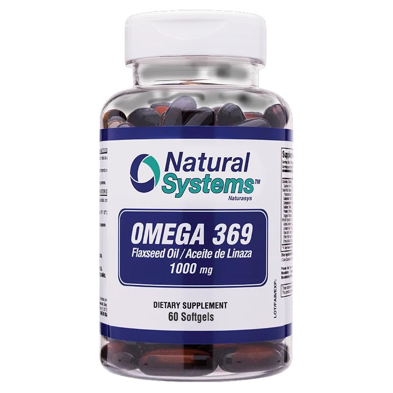 Omega 369 Flaxseed OIl 1000 mg. (60 Softgels)