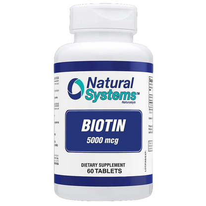 Biotin 5000 mcg. (60 Tablets)